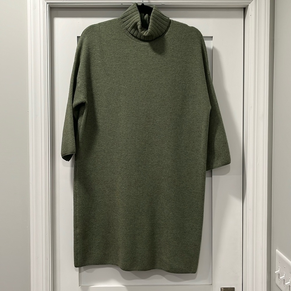 Turtleneck sweater dress 3/4 sleeve size S